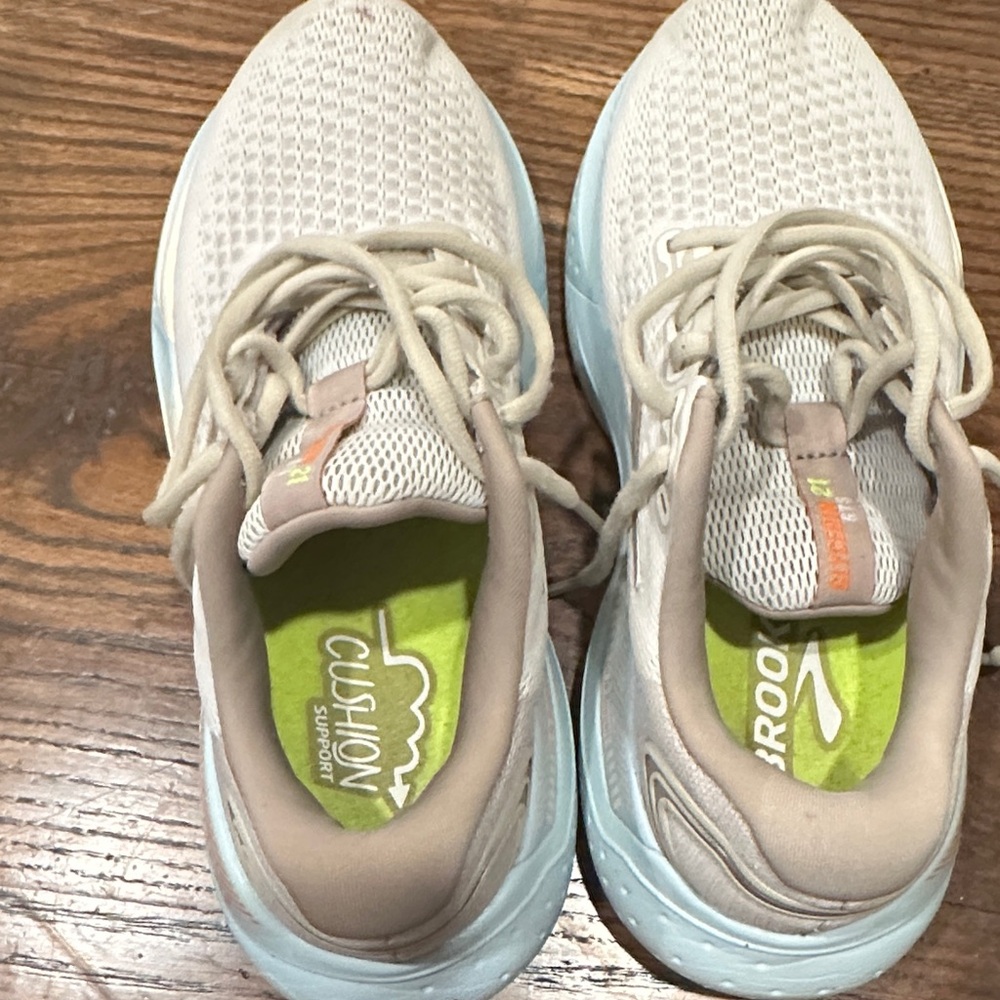Brooks glycerine GTS 21 Beige and Orange Women's Sneakers - Picture 5 of 7